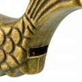 Uxcella 59mm Body Wide Padlock Antique Chinese Old Style Zinc Alloy Brass Plated