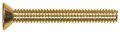 The Hillman Group 2077 Brass Flat Head Slotted Machine Screw 6-32 X 1-1 2 18-pack 