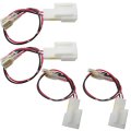 4pcs Car Door Speaker Wiring Harness Adapter Connector Plug Wires Fit For Mitsubishi 2002-2017 Lancer Evolution 2000-2012 