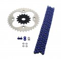 Fits Honda 400x Trx400x 520-94 Blue O Ring Chain Sprocket Silver 15 38 