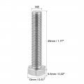 Uxcell M8 Thread 45mm Length Hex Bolts 304 Stainless Steel Hexagon Screw Bolt 10pcs