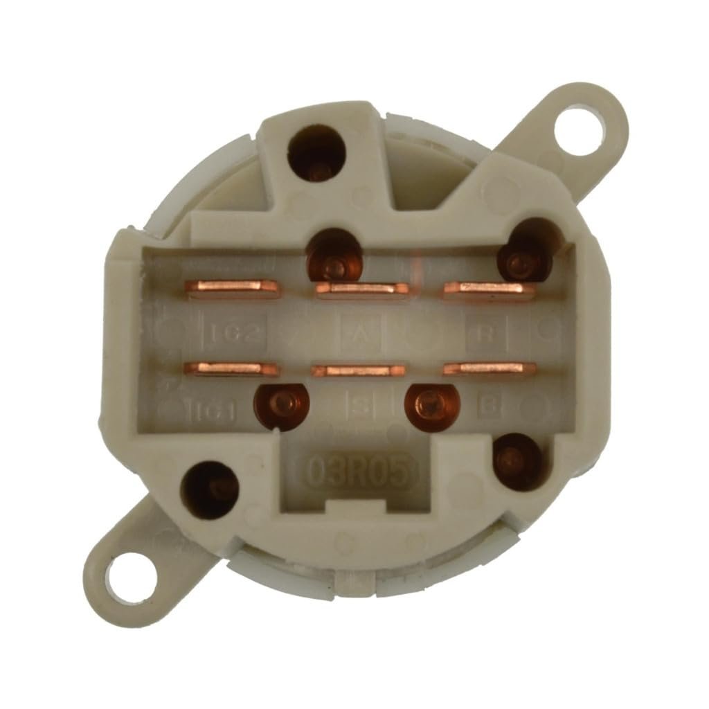 Carlights360 For Subaru Legacy Outback 2007-2014 Ignition Starter Switch Plastic Tan White Blade Terminal Bolt On Attachment