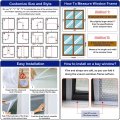 Window Insulation Kit Heavy Duty Custom Size For Winter Keep Cold Out Upgraded Thicken Plastic Winterizing With Zippera Easy To
