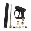 Pressure Washer Gun Spray Wand Lance Nozzle And Hose Kit 4500 Psi Adjustable Power Accessories For Cars Motorcycles Home 