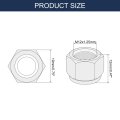 5pcs M12x1 25mm Nylon Insert Hex Lock Nuts 304 Stainless Steel Self-locking Stop Nut For Industrial Construction Fasteners