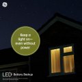 Ge Led Backup Battery Light Bulbs 8w Rechargeable Emergency For Power Outages Flashlight Soft White A21 2 Pack