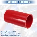 Uxcell 2 75 Id 6 Length 4-ply Reinforced High Temp Straight Coupler Silicone Reducer Hose Red For Car Intercooler Intake Piping