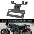 Ducati Monster Tail Tidy Fender Eliminator Kit License Plate Holder For 400 620 695 750 800 900 1000 S2r S4 S4r 2000-2008 W Led