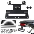 Ducati Monster Tail Tidy Fender Eliminator Kit License Plate Holder For 400 620 695 750 800 900 1000 S2r S4 S4r 2000-2008 W Led