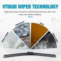 Windshield Wiper Blades For Land Rover Range Velar 2018 To 2025 Front And Rear Set 26in 19in 13in All Weather Pack Of 3