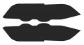 Precut Vinyl Tint Cover For 2002-2004 Acura Rsx Taillights 20 Dark Smoke 