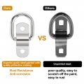 X Autohaux 10pcs D Ring Tieown Anchor 1 4 Diameter 2400 Pounds Capacity Ds Lashing Ring For Trailer Truck Boat Rv Atv Suv