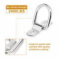 X Autohaux 10pcs D Ring Tieown Anchor 1 4 Diameter 2400 Pounds Capacity Ds Lashing Ring For Trailer Truck Boat Rv Atv Suv