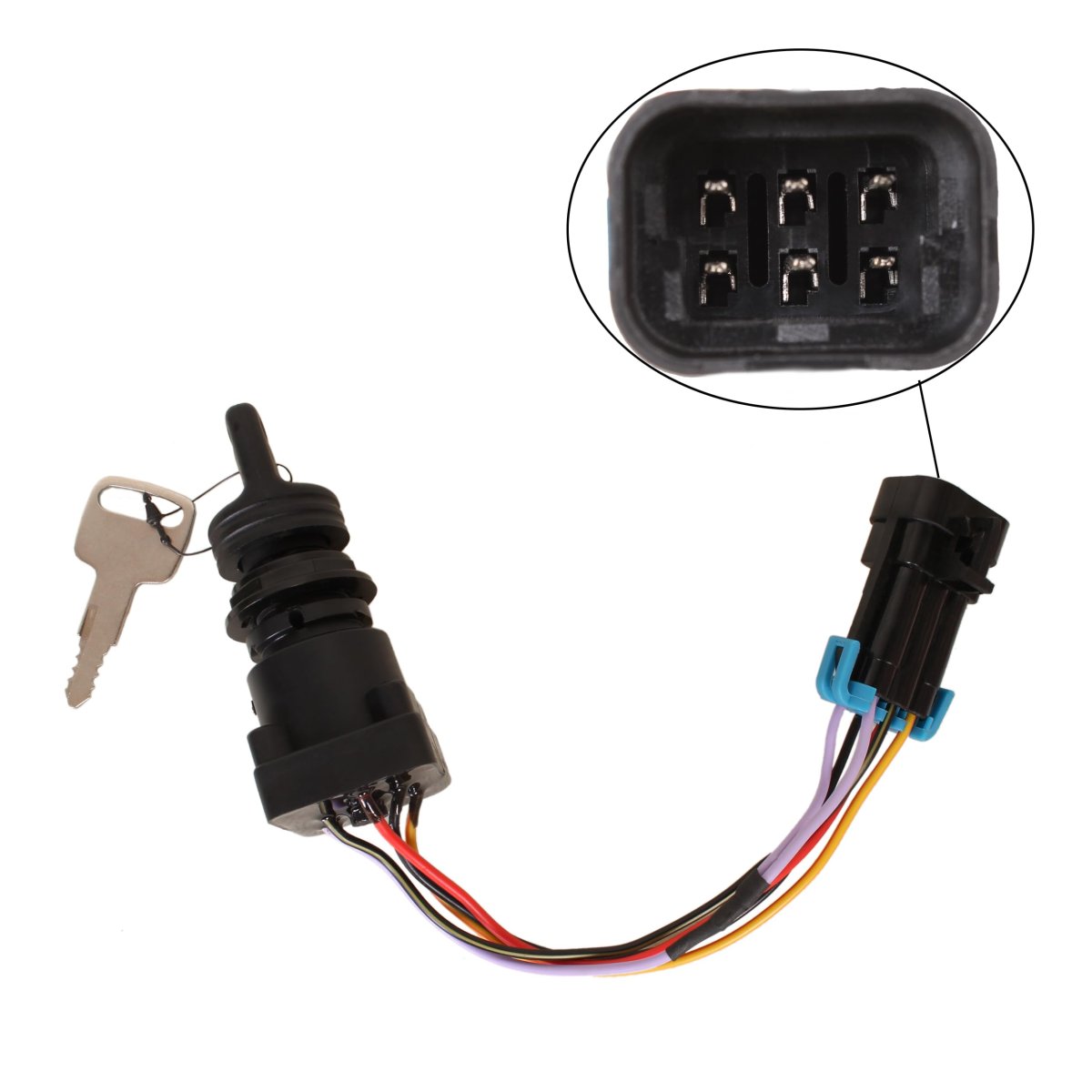 Southmarine Outboard Engine 87-897716k01 Ignition Key Switch For Mercury