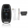 Car Keyless Entry Lcd Touch Screen Automatic Lifting Window Function For One Button Start Models Black