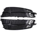 Front Bumper Honeycomb Left And Right Fog Light Grille Cover Trim Bezel For Audi A6 Quattro S6 C7 S-line 2016 2017 2018 