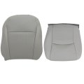 Driver Leather Bottom Top Seat Cover Light Gray Replacement For Toyota Highlander 2008 2009 2010 2011 2012 2013 