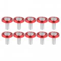 X Autohaux 10pcs Fender Washer Bumper M6 Bolts Engine Bay Dress Up Kit Aluminum Red