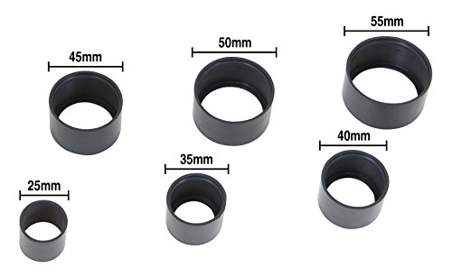 Performance Tool W89220-7 Black Replacement Rubber Sleeve 6 Piece
