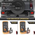 Vipmotoz 2in1 Led Rear Drl Reflector Tail Brake Lights Lamps Compatible With 2005-2009 Hummer H2 Chrome Housing Clear Lens