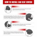 Qiilu Skull Car Seat Cover Protector Skeleton Breathable Backrests Interior Decor Compatible For Car Truck Suv Van 1