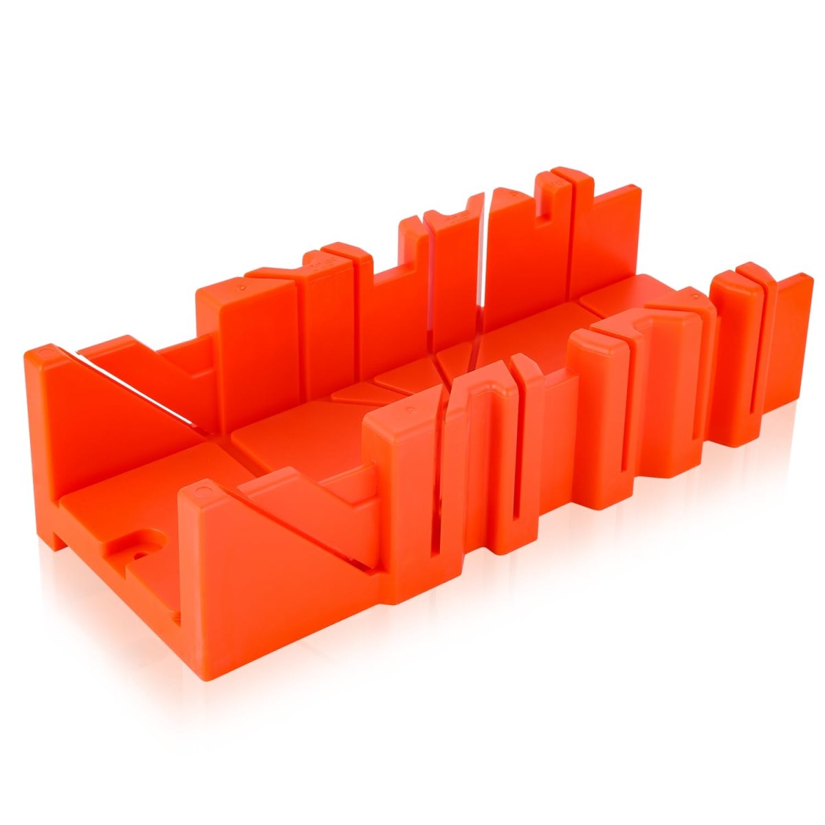 Precision Hand Clamping Mitre Cutter Case With 90 45 And 22 5 Degrees Hole Slot For Woodworking Molding Trim Frame Red
