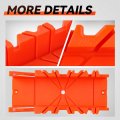 Precision Hand Clamping Mitre Cutter Case With 90 45 And 22 5 Degrees Hole Slot For Woodworking Molding Trim Frame Red