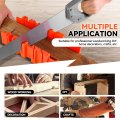 Precision Hand Clamping Mitre Cutter Case With 90 45 And 22 5 Degrees Hole Slot For Woodworking Molding Trim Frame Red