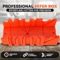 Precision Hand Clamping Mitre Cutter Case With 90 45 And 22 5 Degrees Hole Slot For Woodworking Molding Trim Frame Red