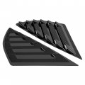 Hecasa Side Window Louvers Compatible With 2013-2018 Ford Fusion Mondeo Air Vent Scoop Shades Cover Blinds Trim Abs Plastic