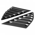 Hecasa Side Window Louvers Compatible With 2013-2018 Ford Fusion Mondeo Air Vent Scoop Shades Cover Blinds Trim Abs Plastic