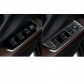 Nvcnx Real Premium Carbon Fiber Car Door Side Window Lift Switch Panel Cover Trim Interior Accessories Compatible With Mazda