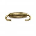 Uxcell 2pcs Stainless Steel Gold Tone Swivel Motorcycle Exhaust Pipe Springs