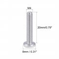 Uxcell M4x20mm Machine Screws Pan Phillips Cross Head Screw 304 Stainless Steel Fasteners Bolts 20pcs