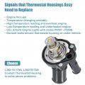 X Autohaux L382-15-170a Engine Coolant Thermostat Housing Assembly Ford Escape 2005-2015 For Fusion 2006-2015