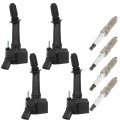 Ignition Coils And Spark Plugs Set Uf802 91970 For Chevy Malibu 5l L4 Equinox 1 Cruze Buick Encore Gmc Terrain Trax 