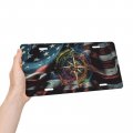 Nautical Sailing Compass 6x12 Inch Durable License Plate Car Cover Frame Tag
