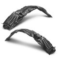 Front Fender Liner Set For Lancer 2008 2015 Left And Right Side Pair Black Pe Material Position Replacement 
