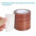 Patikil Wood Grain Repair Tape 2 X15 Self Adhesive Realistic Textured Patch For Floor Door Table Cabinets Desk Red Oak