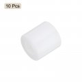 Uxcell 10pcs Nylon Round Spacers 4 Bore X 2 Od Length White Screws Without Threaded Plastic Spacer For 1