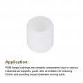 Uxcell 10pcs Nylon Round Spacers 4 Bore X 2 Od Length White Screws Without Threaded Plastic Spacer For 1