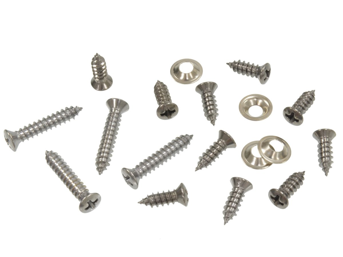 1977 1982 Corvette Windshield Trim Moulding Screws 18 Piece Set Part Number 343095