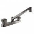 Dura Faucet Df-pk600s-sn Rv Kitchen Sink With Smoked Acrylic Knobs Brushed Satin Nickel 