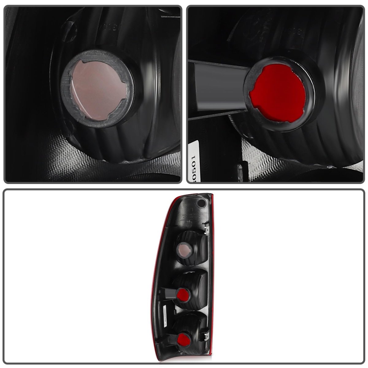 Tail Light Assembly For Chevrolet Colorado 2004 2012 Driver And Passenger Side Red Lens Halogen Brake Lights Oe Gm2800164