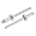50pcs 5 32 X3 8 304 Stainless Steel Dome-head Blind Rivets Open-end Type For Diy Sheet Metal Automotive Repairs Furniture Boat 