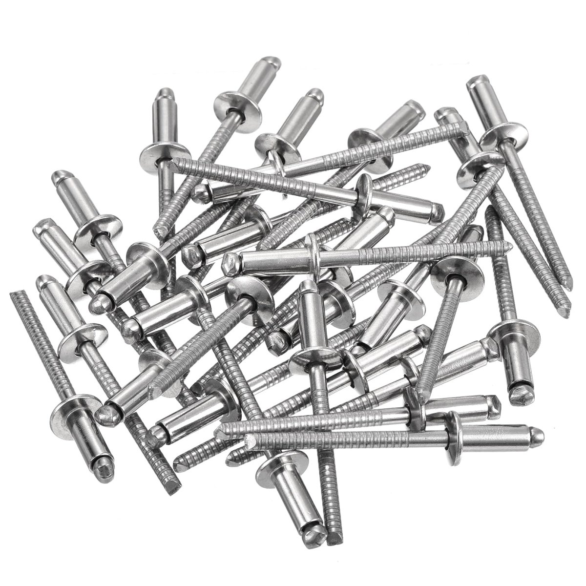 50pcs 5 32 X3 8 304 Stainless Steel Dome-head Blind Rivets Open-end Type For Diy Sheet Metal Automotive Repairs Furniture Boat