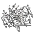 50pcs 5 32 X3 8 304 Stainless Steel Dome-head Blind Rivets Open-end Type For Diy Sheet Metal Automotive Repairs Furniture Boat