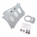 Httmt Chrome Horizontal Vertical Zigzag Side Mount 7 3 10 X 4 5 License Plate Bracket