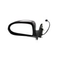 Driver Side Door Mirror For Jeep Compass 2007 2008 2009 2010 Power Adjust Manual Folding Textured Black Non Heated Replacement 