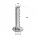 Uxcell Carriage Bolts Neck Bolt Round Head Square 304 Stainless Steel M10x25mm 5pcs